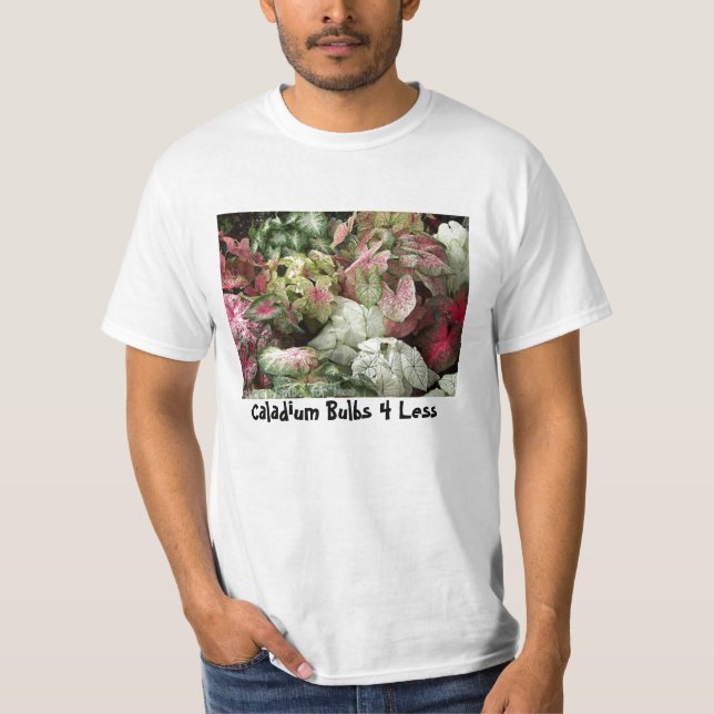 Camiseta BulkAssortPic, bulbos 4 del Caladium menos (Anverso)