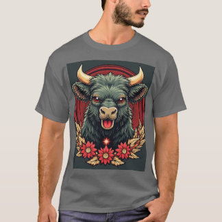 Camiseta Bull alegre: La sonrisa de la felicidad