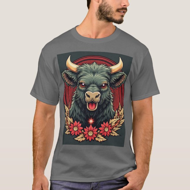 Camiseta Bull alegre: La sonrisa de la felicidad (Anverso)