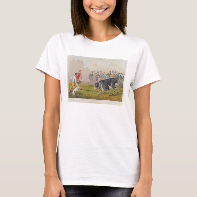Camiseta 'Bull Baiting', pub. por Thomas McLean, 1820, (imp (Anverso)