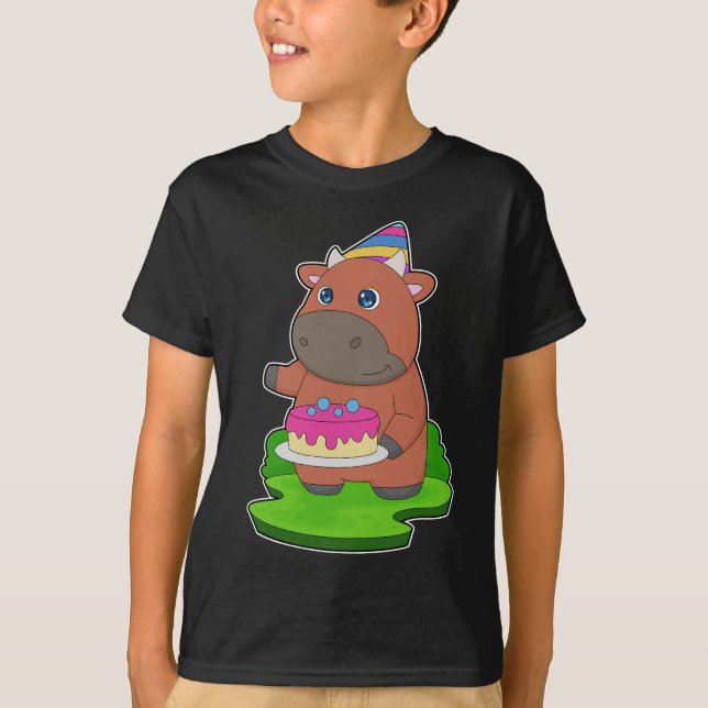 Camiseta Bull Birthday Cake (Anverso)