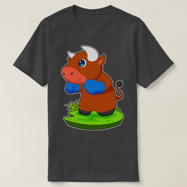 Camiseta Bull Boxer Guantes de boxeo Boxeo (Diseño del anverso)