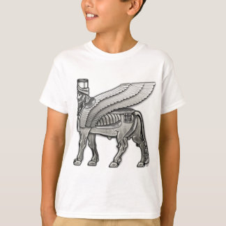 Camiseta Bull coa alas babilónico Lamassu