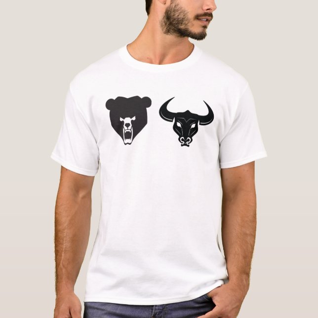 Camiseta Bull contra oso (Anverso)