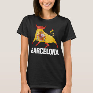 Camiseta Bull de bandera de Barcelona lucha contra el españ