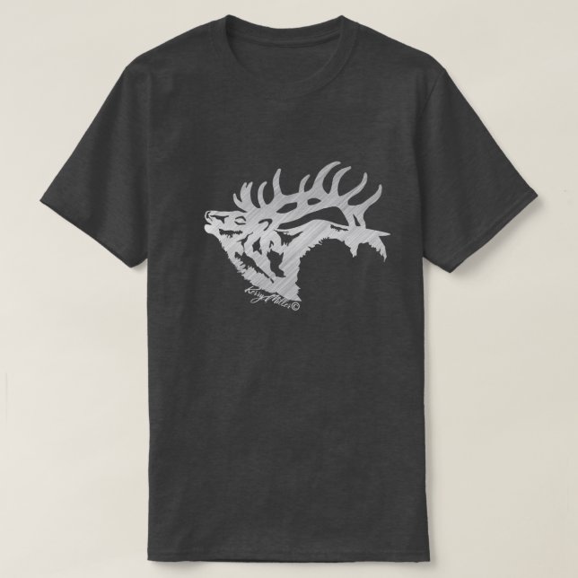 Camiseta Bull Elk Hoodie (Diseño del anverso)
