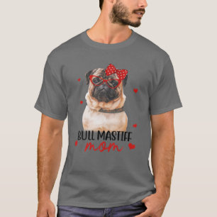Camiseta Bull Mastiff Mama Dog Bandana Dog Lover Regalos