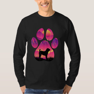 Camiseta Bull Pei Garra Mamá Papá Perro  Mujeres Hombres