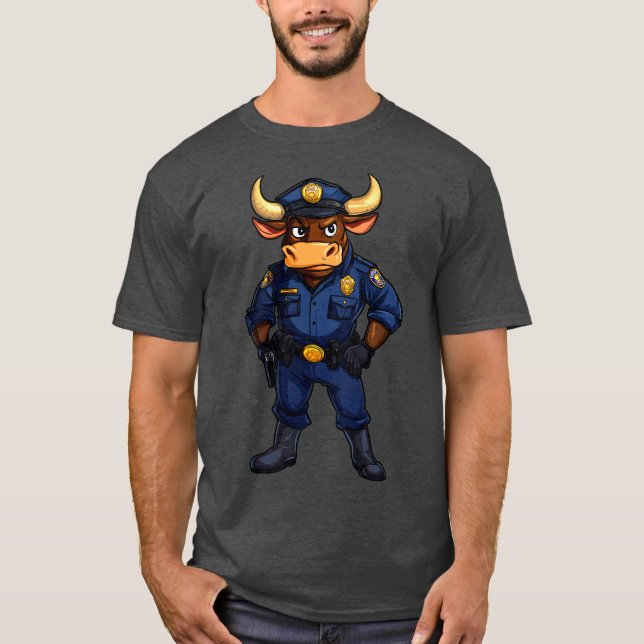 Camiseta Bull policeman T-Shirt (Anverso)