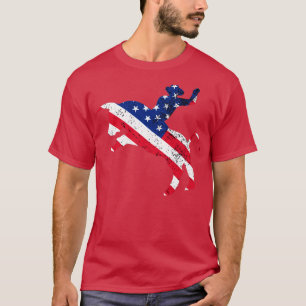 Camiseta Bull Rider con la bandera de Estados Unidos por en