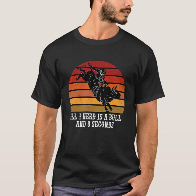 Camiseta Bull Rider Rodeo 1 (Anverso)