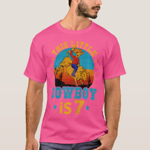 Camiseta Bull Riding 7Nacimiento Niño De 7 Años De Edad Occ