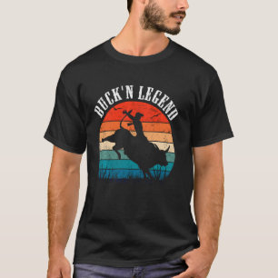 Camiseta Bull Riding, Bucking Legend, Vintage Cowboy Wester