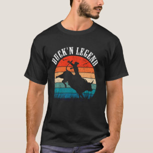Camiseta Bull Riding, Bucking Legend, Vintage Cowboy Wester