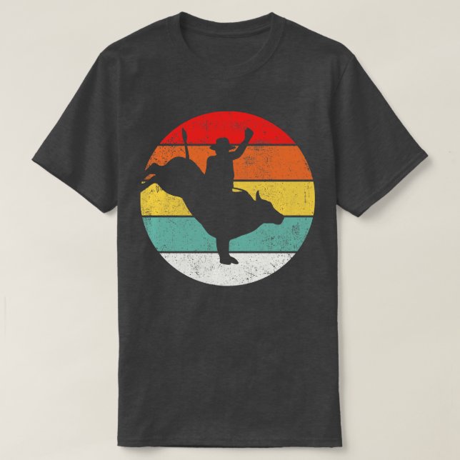 Camiseta Bull Riding Cowboy Rodeo (Diseño del anverso)