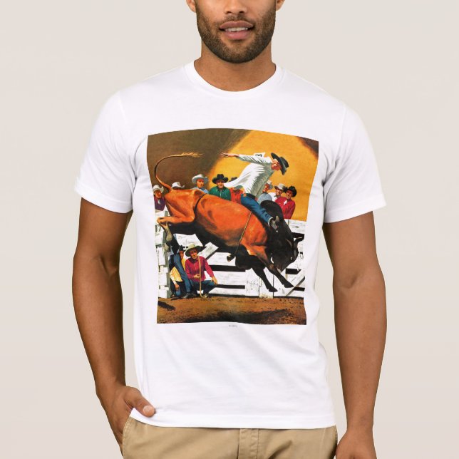 Camiseta Bull Riding por Fred Ludekens (Anverso)