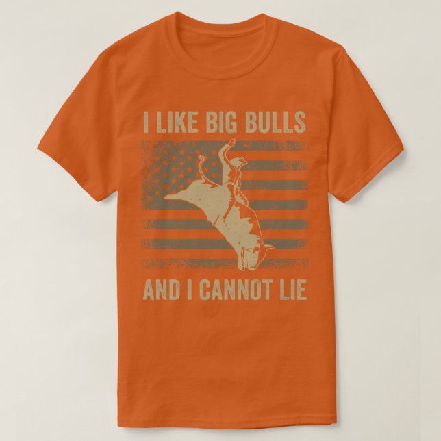 Camiseta Bull Riding Rodeo Bull Rider Western Me gusta Big  (Diseño del anverso)