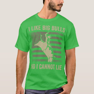 Camiseta Bull Riding Rodeo Bull Rider Western Me gusta Big 