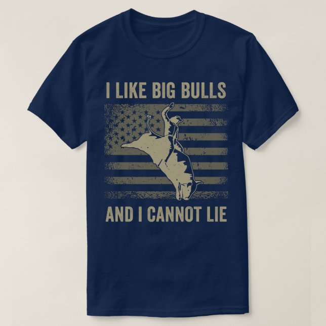 Camiseta Bull Riding Rodeo Bull Rider Western Me gusta Big  (Diseño del anverso)