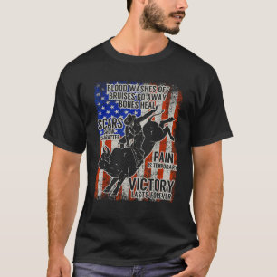 Camiseta Bull Riding Vintage Texas Ranch Rider America Cowb