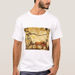 Camiseta Bull', rojo Lascaux, Dordogne_Art de la antigüeda