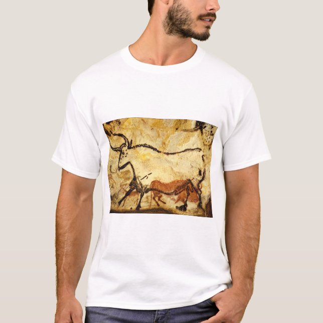Camiseta Bull', rojo Lascaux, Dordogne_Art de la antigüedad (Anverso)