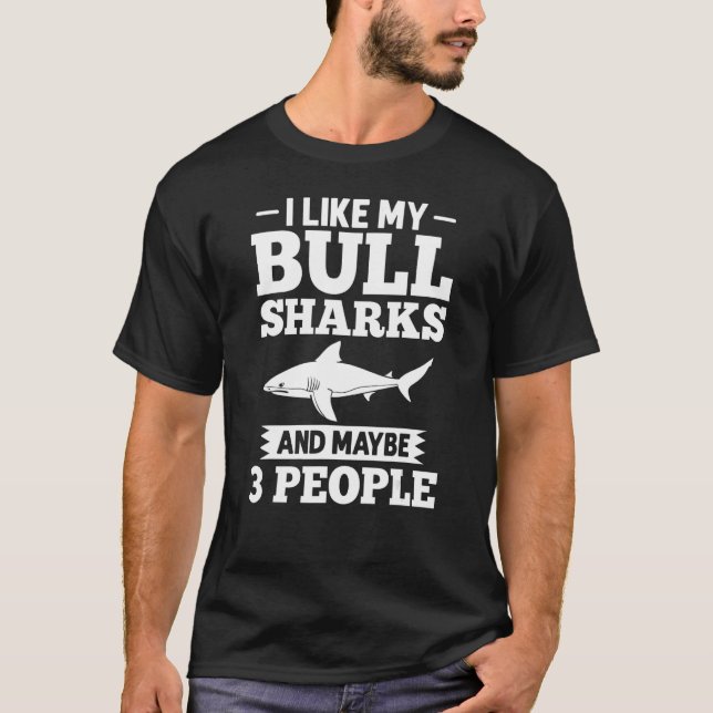 Camiseta Bull Sharm Teeth Animal Ocean (Anverso)