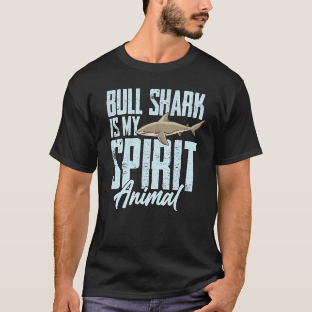 Camiseta Bull Sharm Teeth Animal Ocean (Anverso)