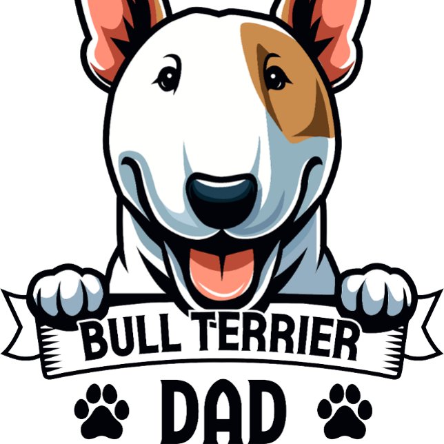 Camiseta Bull Terrier Dad (Great way to show of your love for your little buddy)