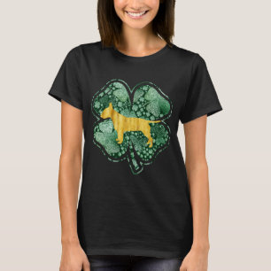 Camiseta Bull Terrier Dog Clover Shamrock Irish St Patricks