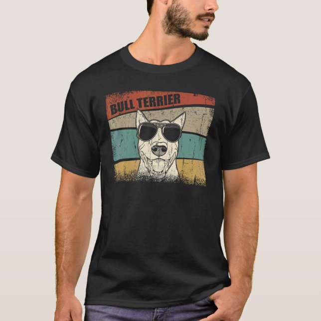 Camiseta Bull Terrier Dog Guay Estilo retro simple (Anverso)