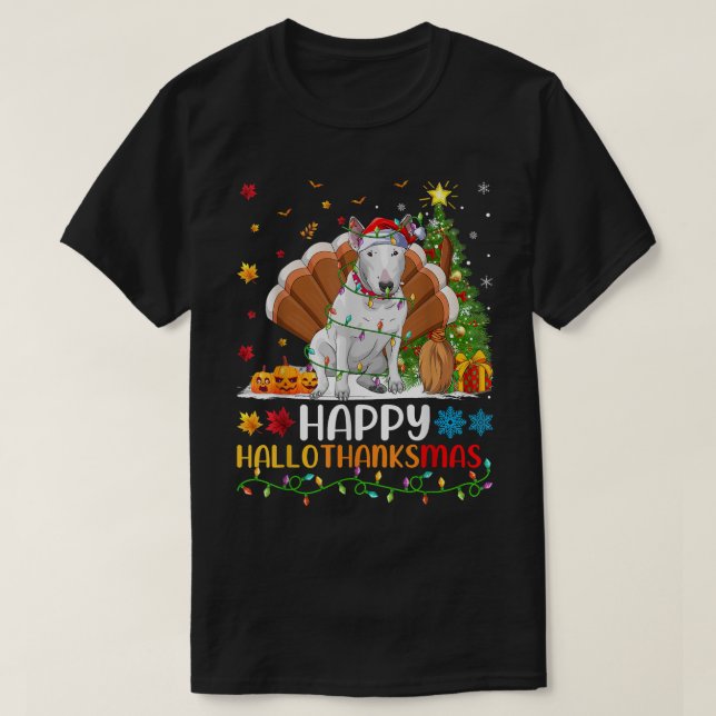 Camiseta Bull Terrier Dog Lover Funny Bull Terrier HelloTha (Diseño del anverso)