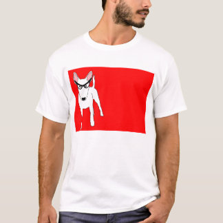 Camiseta Bull terrier en dama Edna Glasses