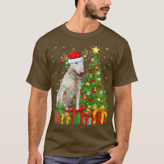 Camiseta Bull Terrier Iluminando Navidad Árbol Santa Bull T
