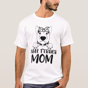Camiseta Bull Terrier Mamá Día de la Madre Perro Lover Funn