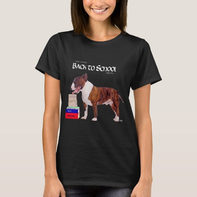 Camiseta Bull Terrier Regreso a Clases (Anverso)