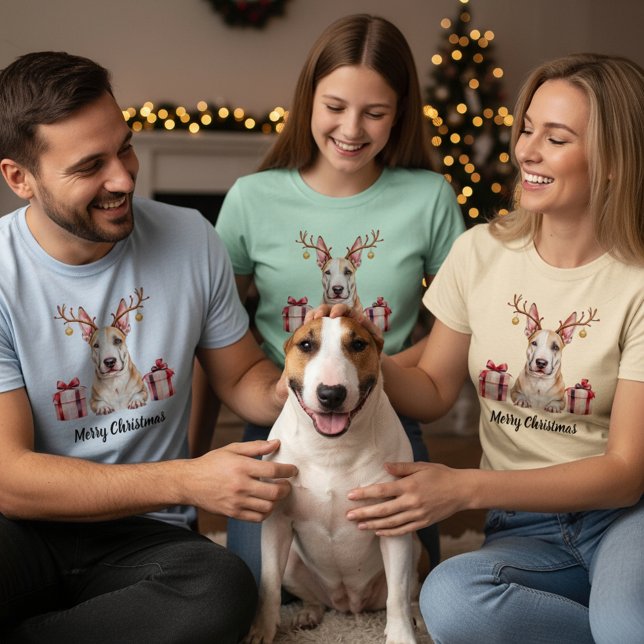 Camiseta Bull Terrier Reindeer (Subido por el creador)