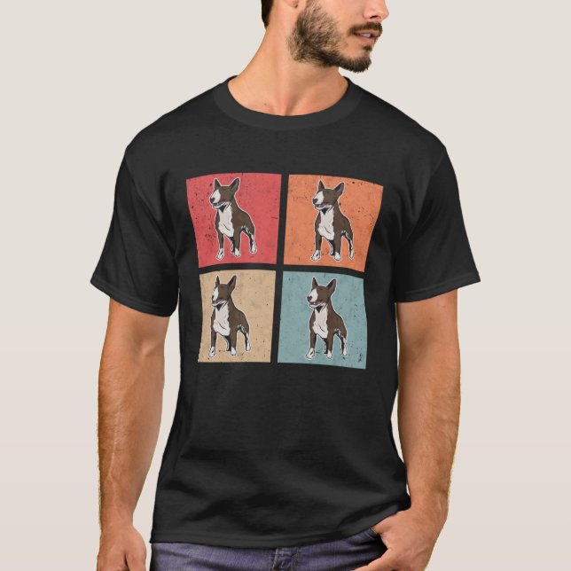Camiseta Bull Terrier Retro Bull Terrier Minibull Vintage (Anverso)