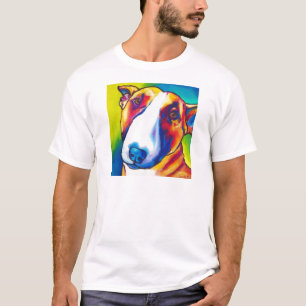 Camiseta bull terrier rojo y blanco 2