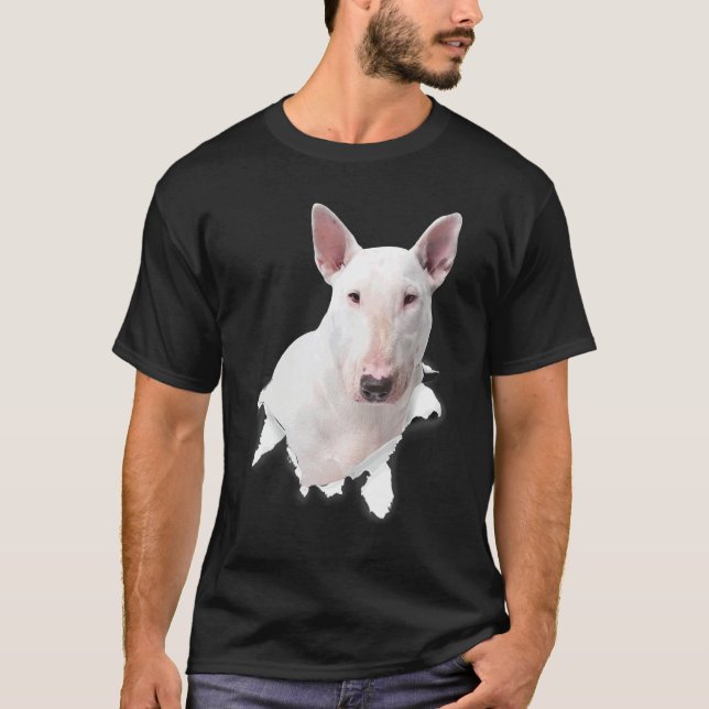 Camiseta Bull Terrier Ropa Rota Para Perro Mamá Perro (Anverso)