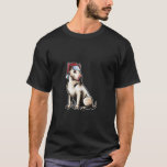 Camiseta Bull Terrier Santa Claus Gorra Merry Christmas Dog<br><div class="desc">Bull Terrier Santa Claus Gorra Feliz Perro de Navidad X Mas Perros Caza</div>