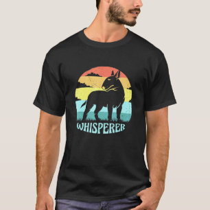 Camiseta Bull Terrier Whisperer Guay Retro Sunset Vintage P
