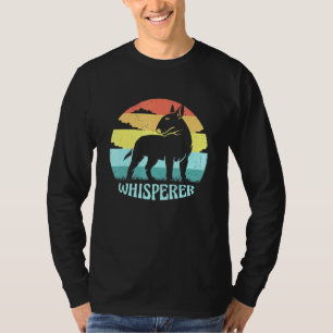 Camiseta Bull Terrier Whisperer Guay Retro Sunset Vintage P