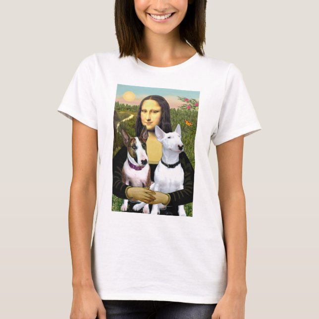 Camiseta Bull Terriers (Dos) - Mona Lisa (Anverso)