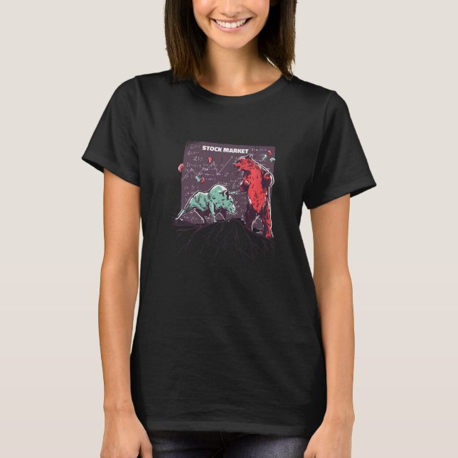 Camiseta Bull Vs Bear Stock Market Guay (Anverso)