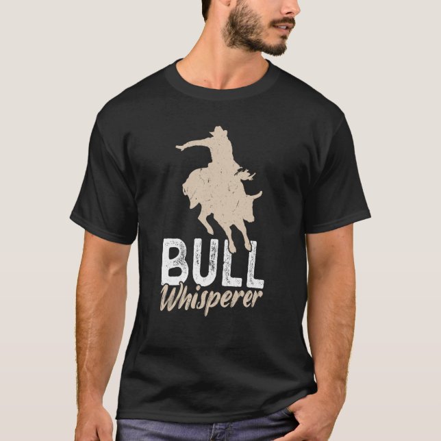 Camiseta Bull Whisperer Bull Rider (Anverso)