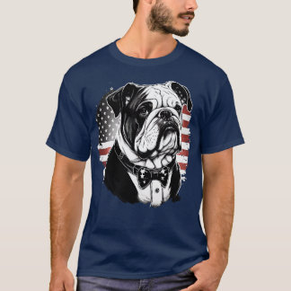 Camiseta Bulldog 4 de julio de 6