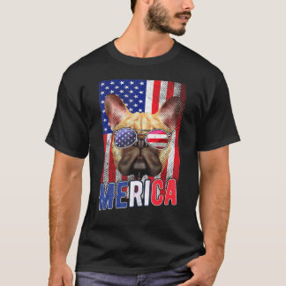 Camiseta Bulldog 4 De Julio Niños Gafas De Sol Uu Puppy