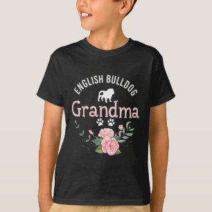 Camiseta Bulldog Abuela Regalos A Mujeres Perro Cute Cherne