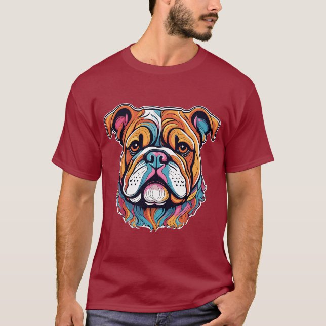 Camiseta Bulldog americano (Anverso)